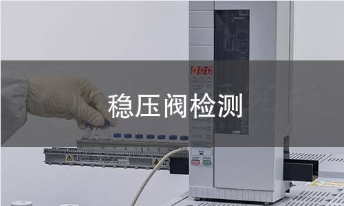 穩(wěn)壓閥檢測
