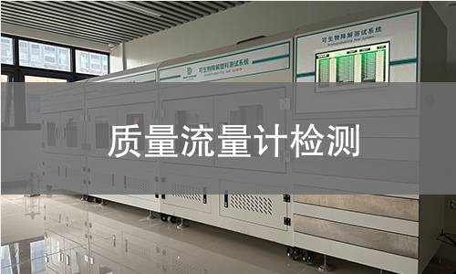 質(zhì)量流量計檢測