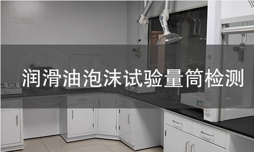 潤滑油泡沫試驗量筒,潤滑油泡沫試驗量筒機構(gòu),潤滑油泡沫試驗量筒報告,中析檢測中心